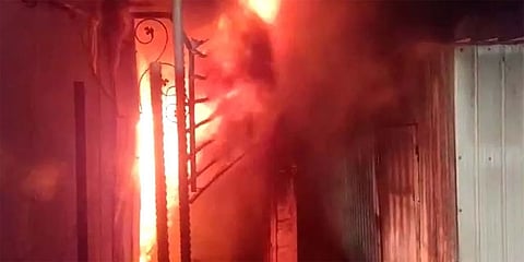 Four of family die of asphyxiation after fire in house in Godhra