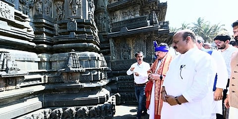 ಬಿಜೆಪಿ ರಾಷ್ಟ್ರಾಧ್ಯಕ್ಷ ಜೆಪಿ ನಡ್ಡಾ ಅವರೊಂದಿಗೆ ಬೇಲೂರಿನಲ್ಲಿ ಸಿಎಂ ಬಸವರಾಜ ಬೊಮ್ಮಾಯಿ