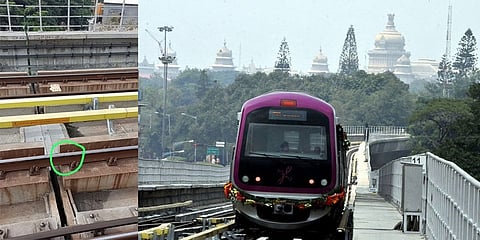 ನಮ್ಮ ಮೆಟ್ರೋ ರೈಲಿನ ಹಳಿಯಲ್ಲಿ ಬಿರುಕು