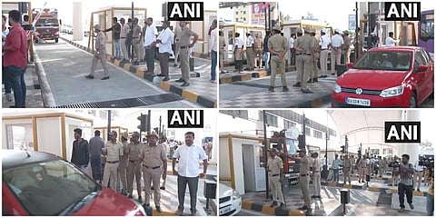ಬೆಂಗಳೂರು-ಮೈಸೂರು ಎಕ್ಸ್ಪ್ರೆಸ್ವೇನಲ್ಲಿ ಕಣಿಮಿಣಿಕೆ ಟೋಲ್ ಪ್ಲಾಜಾದಲ್ಲಿ ಪೊಲೀಸರನ್ನು ನಿಯೋಜಿಸಲಾಗಿದೆ