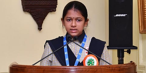 ರಾಷ್ಟ್ರಪತಿಗಳ ಮುಂದೆ ‘ಸ್ವಚ್ಛ ಭಾರತ’ ಕುರಿತು ಭಾಷಣ ಮಾಡಿದ ಉಡುಪಿ ಬಾಲಕಿ