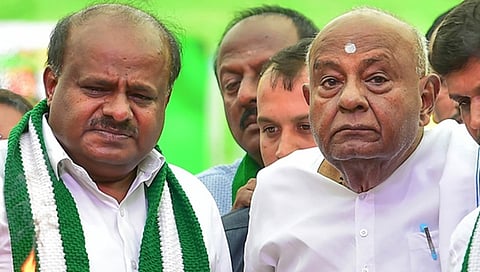 ಎಚ್.ಡಿ ಕುಮಾರಸ್ವಾಮಿ ಮತ್ತು ಎಚ್.ಡಿ ದೇವೇಗೌಡ