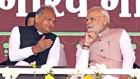 ಅಶೋಕ್ ಗೆಹ್ಲೋಟ್-ಪ್ರಧಾನಿ ಮೋದಿ