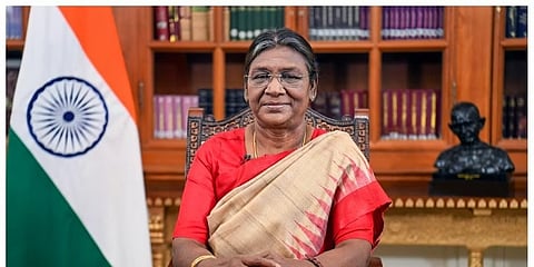 ರಾಷ್ಟ್ರಪತಿ ದ್ರೌಪದಿ ಮುರ್ಮು.