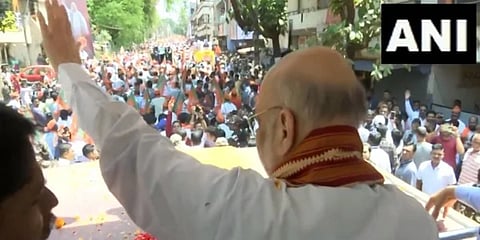ಬೆಳಗಾವಿಯಲ್ಲಿ ರೋಡ್ಶೋ ನಡೆಸಿದ ಕೇಂದ್ರ ಗೃಹ ಸಚಿವ ಅಮಿತ್ ಶಾ
