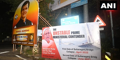 ಬಿಹಾರ ಸಿಎಂ ನಿತೀಶ್ ಕುಮಾರ್ ವಿರುದ್ಧ ಬೆಂಗಳೂರಿನಲ್ಲಿ ಕಾಣಿಸಿಕೊಂಡ ಪೋಸ್ಟರ್ಗಳು