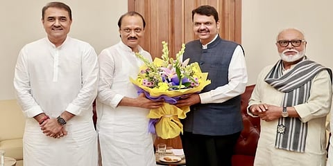 ದೇವೇಂದ್ರ ಫಡ್ನವಿಸ್ರನ್ನು ಭೇಟಿಯಾದ ಮಹಾರಾಷ್ಟ್ರದ ಉಪಮುಖ್ಯಮಂತ್ರಿ ಅಜಿತ್ ಪವಾರ್