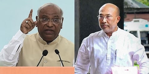 ಮಲ್ಲಿಕಾರ್ಜುನ ಖರ್ಗೆ - ' ಬಿರೇನ್ ಸಿಂಗ್