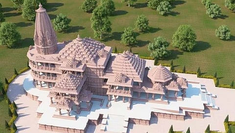 ಅಯೋಧ್ಯೆಯಲ್ಲಿ ನಿರ್ಮಾಣವಾಗಿರುವ ರಾಮಮಂದಿರ