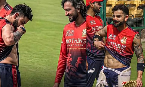 Virat Kohli's six-pack photo