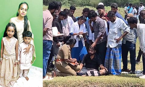 படப்பை அருகே 2 குழந்தைகளுடன் கிணற்றில் குதித்து தாய் தற்கொலை- கடன் தொல்லையால் விபரீத முடிவு