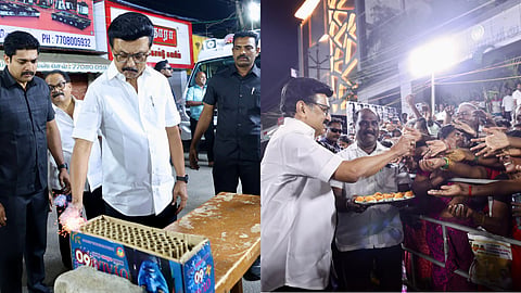 MK Stalin| மசோதா தோல்வி... வெடி வெடித்து, இனிப்பு வழங்கி கொண்டாடிய முதல்வர் மு.க. ஸ்டாலின்