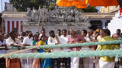 அகஸ்தீஸ்வரம் ஸ்ரீ முத்தாரம்மன் அம்மன் திருக்கோவில் சித்திரை திருவிழா கொடியேற்றம்- விஜய் வசந்த் எம்பி பங்கேற்பு