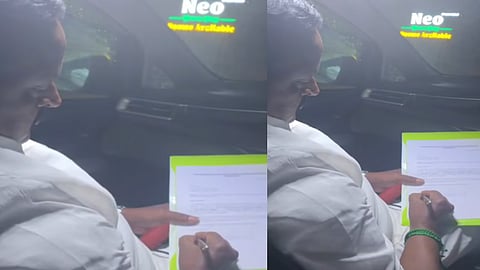 TVK | சுயநினைவுடன் கையெழுத்திடும் அ.ம.மு.க. எம்.எல்.ஏ. - வீடியோ வெளியிட்டு த.வெ.க. பதிலடி!