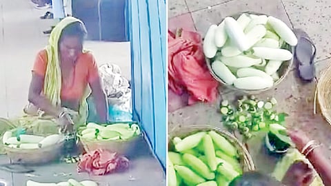 VIDEO: வெள்ளரிக்காய்க்கு பெயிண்ட் அடித்து சிக்கிய பெண்கள்