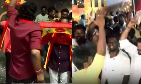 விஜய் நாளை பதவியேற்பு.. தமிழகம் முழுவதும் தவெகவினர் பட்டாசு வெடித்து கொண்டாட்டம்