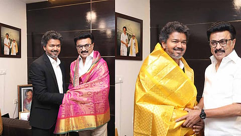முதல்வர் விஜய்க்கு வாழ்த்துகளையும், ஆலோசனைகளையும் வழங்கினேன்: மு.க. ஸ்டாலின்