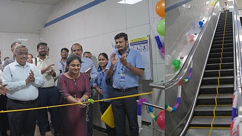 சென்னை மெட்ரோ ரெயில் நிலையங்களில் 55 நகரும் படிக்கட்டுகள் திறப்பு