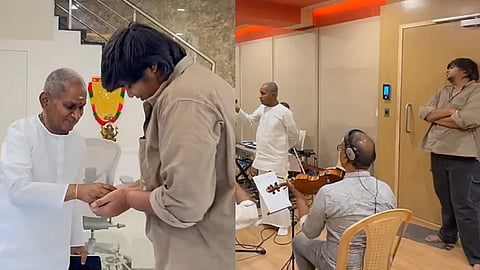 ‘கனவு 10 ஆசீர்வாதம் 1540’- இசைஞானி இளையராஜாவுடன் கைகோர்த்த கார்த்திக் சுப்பராஜ்