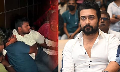 தியேட்டரில் 'கருப்பசாமி' பார்த்து பரவசமடைபவர்களுக்கு முதலுதவி கொடுங்கள்..! சூர்யா அன்பான வேண்டுகோள்