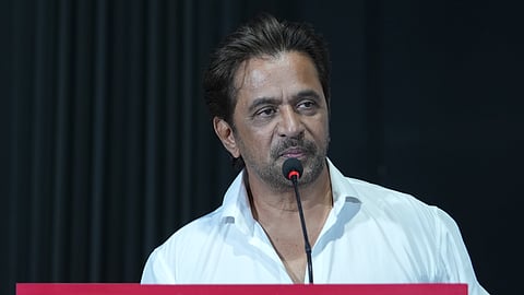 Arjun | பட விழாவின் மேடையிலேயே முதலமைச்சர் விஜய்-க்கு வாழ்த்து தெரிவித்த நடிகர் அர்ஜூன்