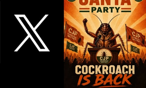 ‘Cockroach is Back’ - முடக்கிய வேகத்திலேயே மீண்டும் வந்த கரப்பான் பூச்சி கட்சி!