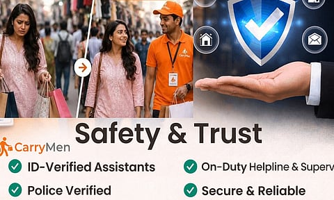 'ஷாப்பிங் பண்ண நீங்க ரெடியா?..பையை தூக்க நாங்க ரெடி?'..!- "CarryMen" services துவக்கம்