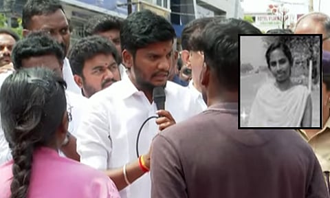 தவறான சிகிச்சையால் மாணவி உயிரிழப்பு: திருச்சி அரசு மருத்துவமனையில் வெடித்த போராட்டம்- அமைச்சர் ரமேஷ் பேச்சுவார்த்தை
