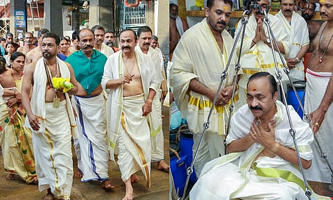 குருவாயூர் கோயிலில் வெண்ணெய் துலாபாரம் நேர்த்திக்கடன் செலுத்திய கேரள முதல்வர்