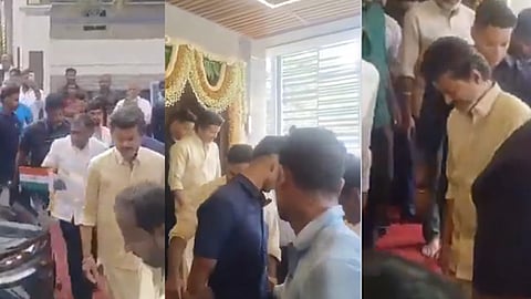 பட்டு வேட்டி, சட்டையில் தலைமை செயலகம் வந்தார் CM