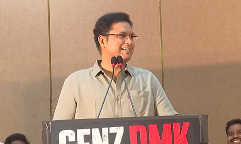 ‘இளம் தலைமுறையினர் தன்னெழுச்சியாக உதயமானால்
தமிழ்நாடு ‘உதயசூரியன்’ வெளிச்சத்தில் மீண்டும் மின்னும்’ - டி.ஆர்.பி. ராஜா