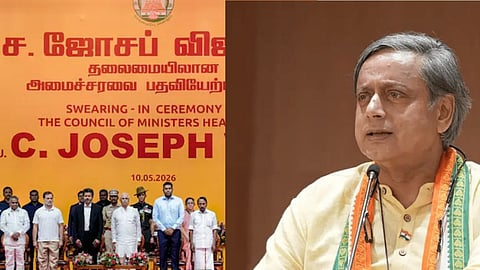 Sasi tharoor told the reporters that, vande mataram is unnecessary at govt events