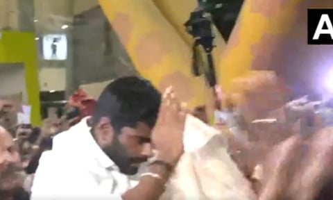 டெல்லியில் இருந்து சென்னை வந்த அண்ணாமலைக்கு உற்சாக வரவேற்பு!