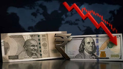"Indian Rupee value drops to ₹95.35: Setback in early trade!"
