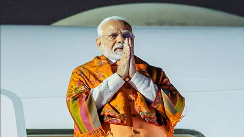 PM Modi expresses pride on completing 12 years!