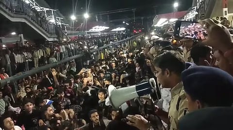 train shortage Protest