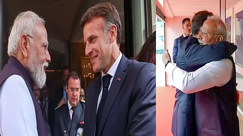 Prime Minister Modi and President Macron meet