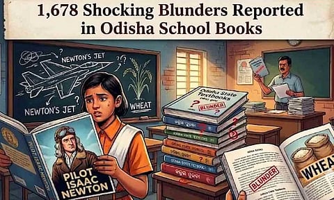 பைலட்டான நியூட்டன்: ஒடிசா பாடப்புத்தகங்களில் 1600க்கும் மேற்பட்ட பிழைகள் கண்டுபிடிப்பு!