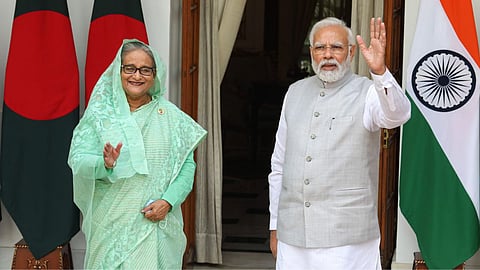Bangladesh Politics Hasina vows return this year