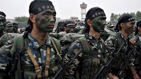 China secretly trained Russian troops