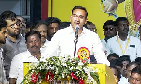 TVK Minister Arunraj