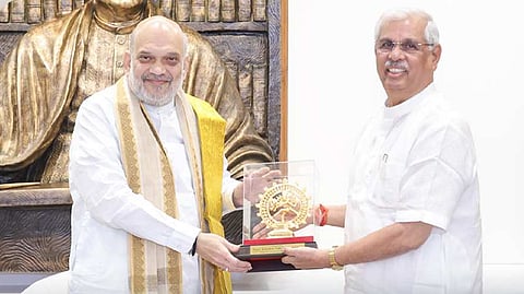 மத்திய உள்துறை அமைச்சர் அமித்ஷாவுடன் ஆளுநர் அர்லேகர் சந்திப்பு
