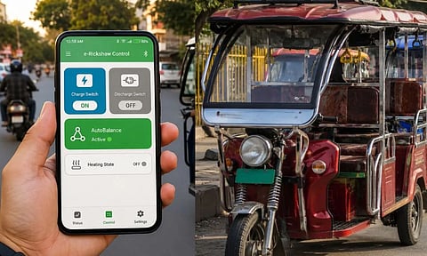 சீன செயலியை பயன்படுத்தி சாலையில் செல்லும் இ-ரிக்ஷக்களை நிறுத்தும் போக்கு - மத்திய அரசு அதிரடி தடை