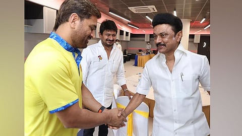 எம்.எஸ்.தோனி-மு.க.ஸ்டாலின் சந்திப்பு