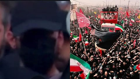 Masked Man at Khamenei Funeral