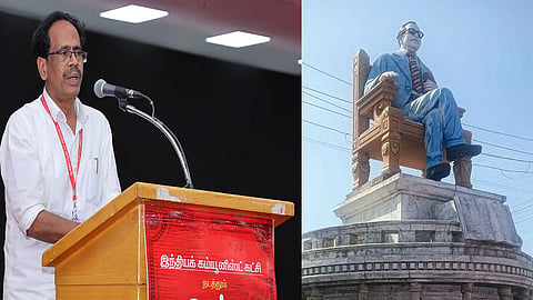 Ambedkar statue removing selam
