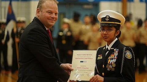 Indian-origin teen leads US Navy JROTC battalion