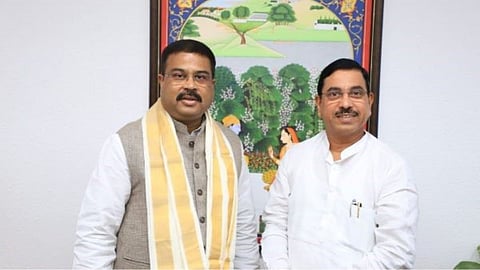 Dharmendra Pradhan resigns, Pralhad Joshi given additional education charge