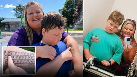 Autism mother’s keyboard tattoo