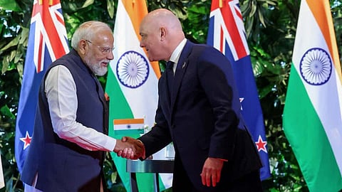 இந்தியா மற்றும் நியூசிலாந்து பிரதமர்கள்